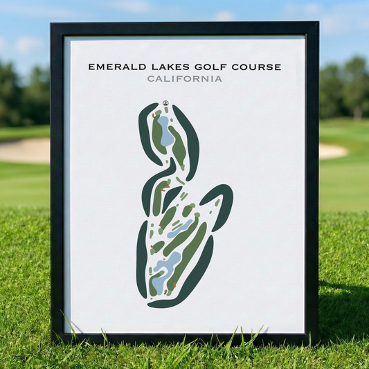 Emerald Lakes Golf Course, California - Printed Golf Courses