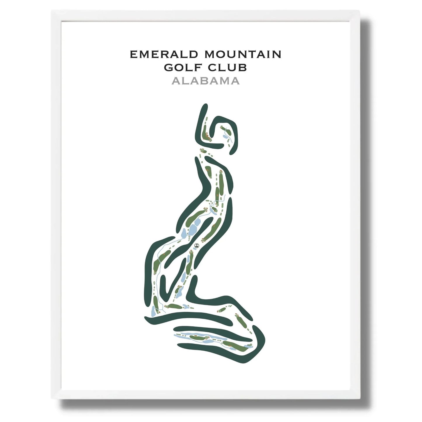 Emerald Mountain Golf Club, Alabama - Printed Golf Courses