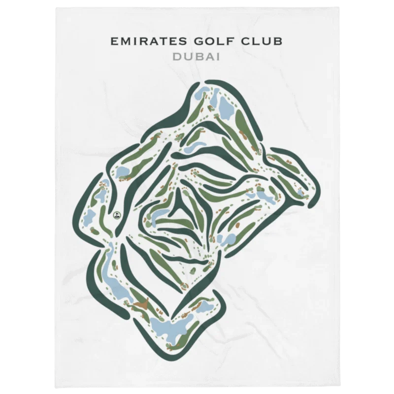 Emirates Golf Club, The Faldo Course, Dubai - Printed Golf Courses