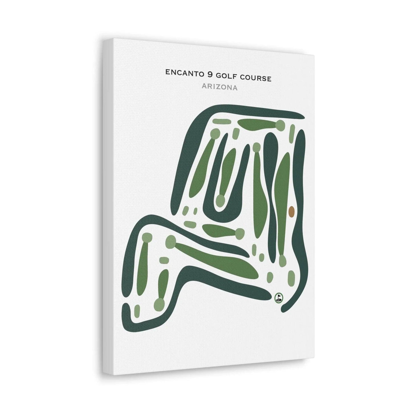 Encanto 9 Golf Course, Arizona - Printed Golf Courses