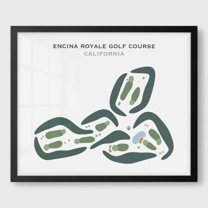 Encina Royale Golf Course, California - Printed Golf Courses