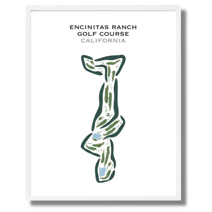 Encinitas Ranch Golf Course, California - Printed Golf Courses