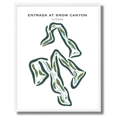Entrada at Snow Canyon County Club, St George Utah - Printed Golf Courses