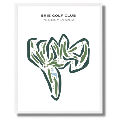 Erie Golf Club, Pennsylvania - Printed Golf Courses