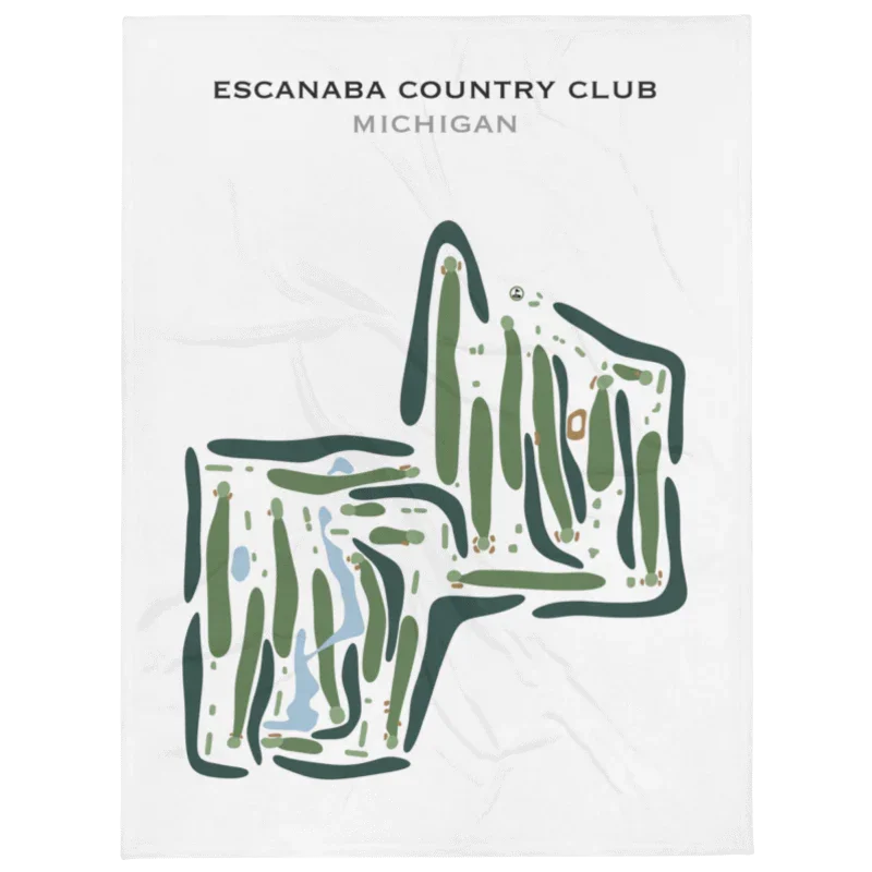 Escanaba Country Club, Michigan - Printed Golf Course