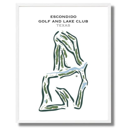 Escondido Golf & Lake Club, Texas - Printed Golf Course