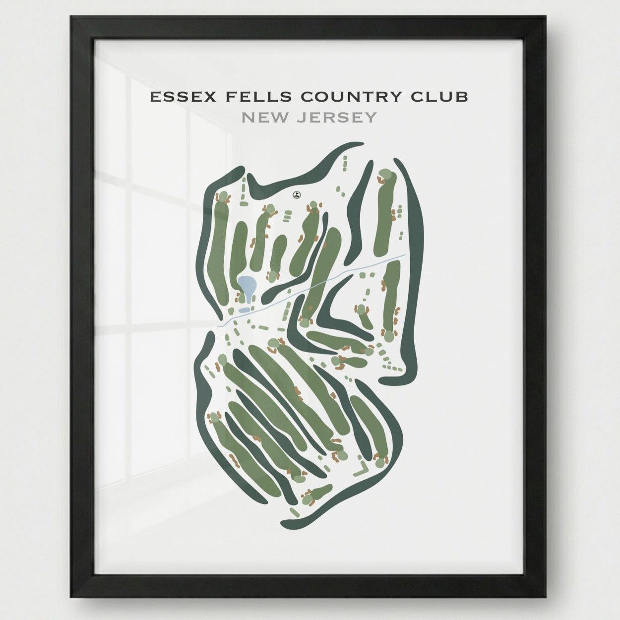 Essex Fells Country Club, New Jersey - Printed Golf Course