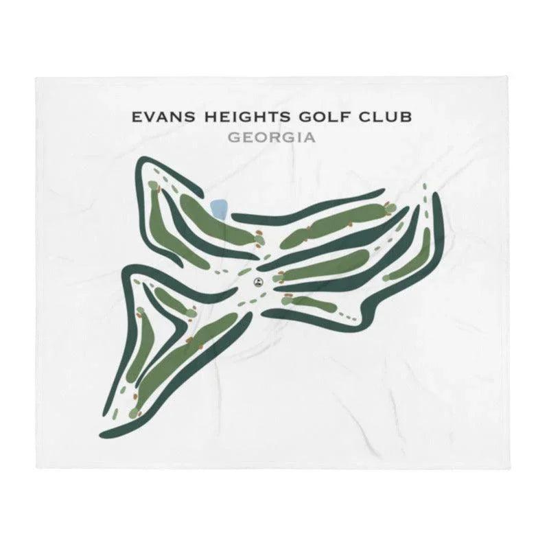 Evans Heights Golf Club, Georgia - Printed Golf Courses