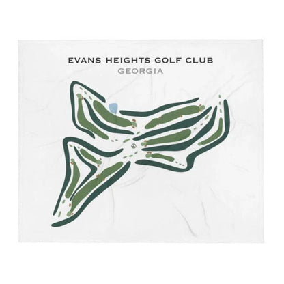 Evans Heights Golf Club, Georgia - Printed Golf Courses