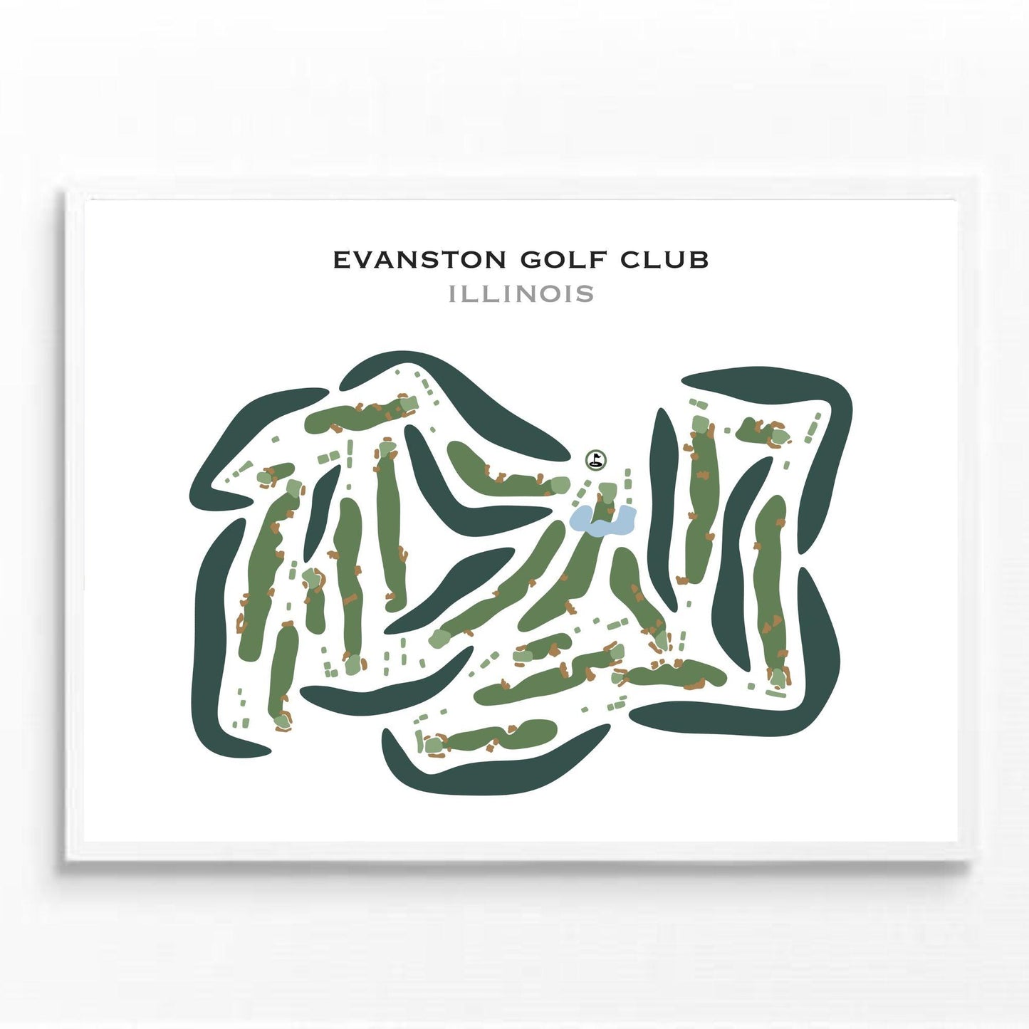 Evanston Golf Club, Illinois - Printed Golf Courses
