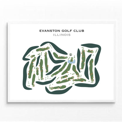 Evanston Golf Club, Illinois - Printed Golf Courses