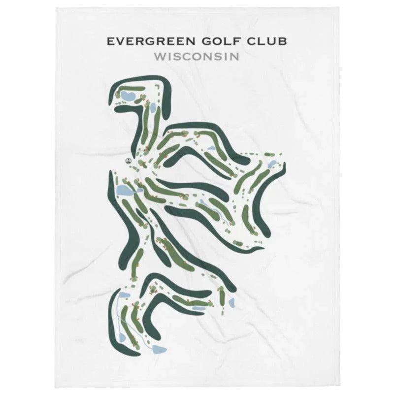 Evergreen Golf Club, Wisconsin - Printed Golf Course