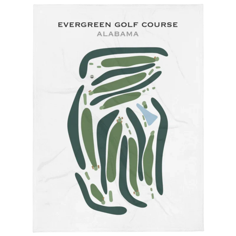 Evergreen Golf Course, Alabama - Printed Golf Courses