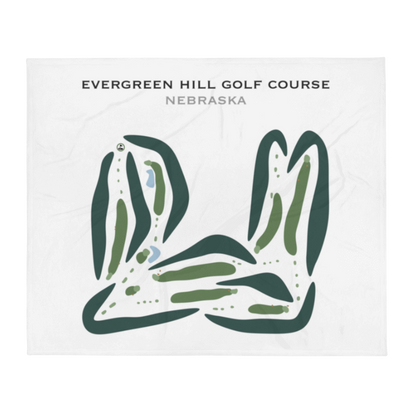 Evergreen Hill Golf Course, Nebraska - Printed Golf Courses