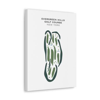 Evergreen Hills Golf Course, New York - Printed Golf Courses