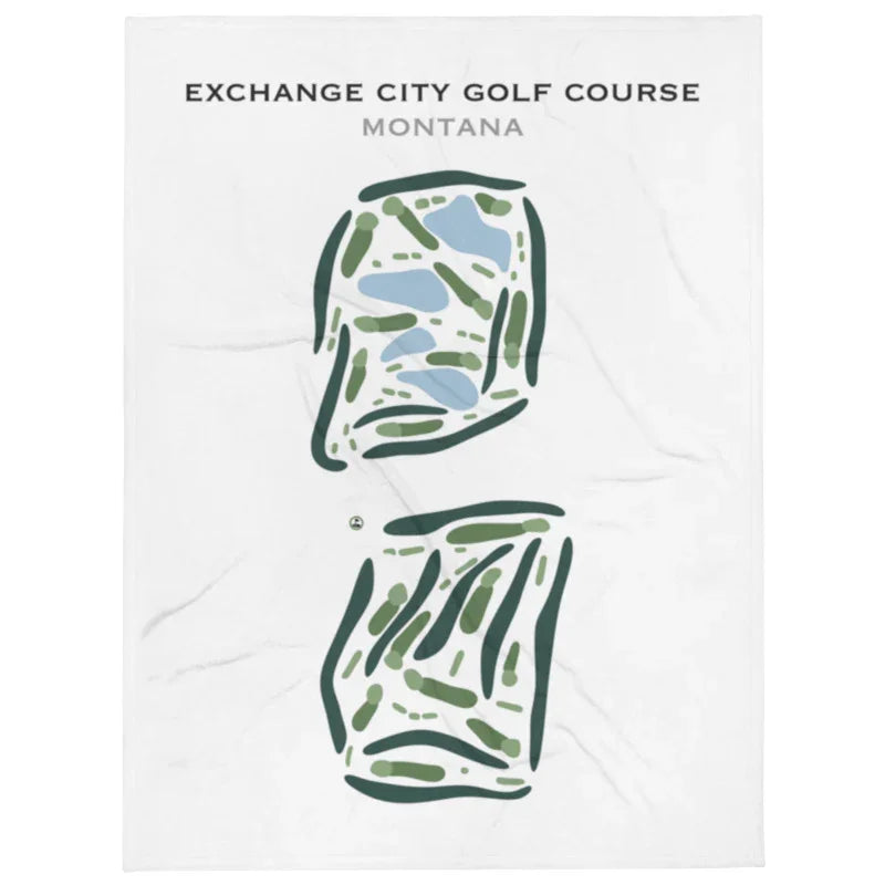 Exchange City Golf Course, Montana - Printed Golf Course