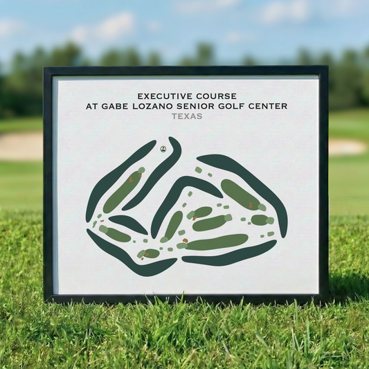 Executive Course at Gabe Lozano Senior Golf Center, Texas - Printed Golf Courses