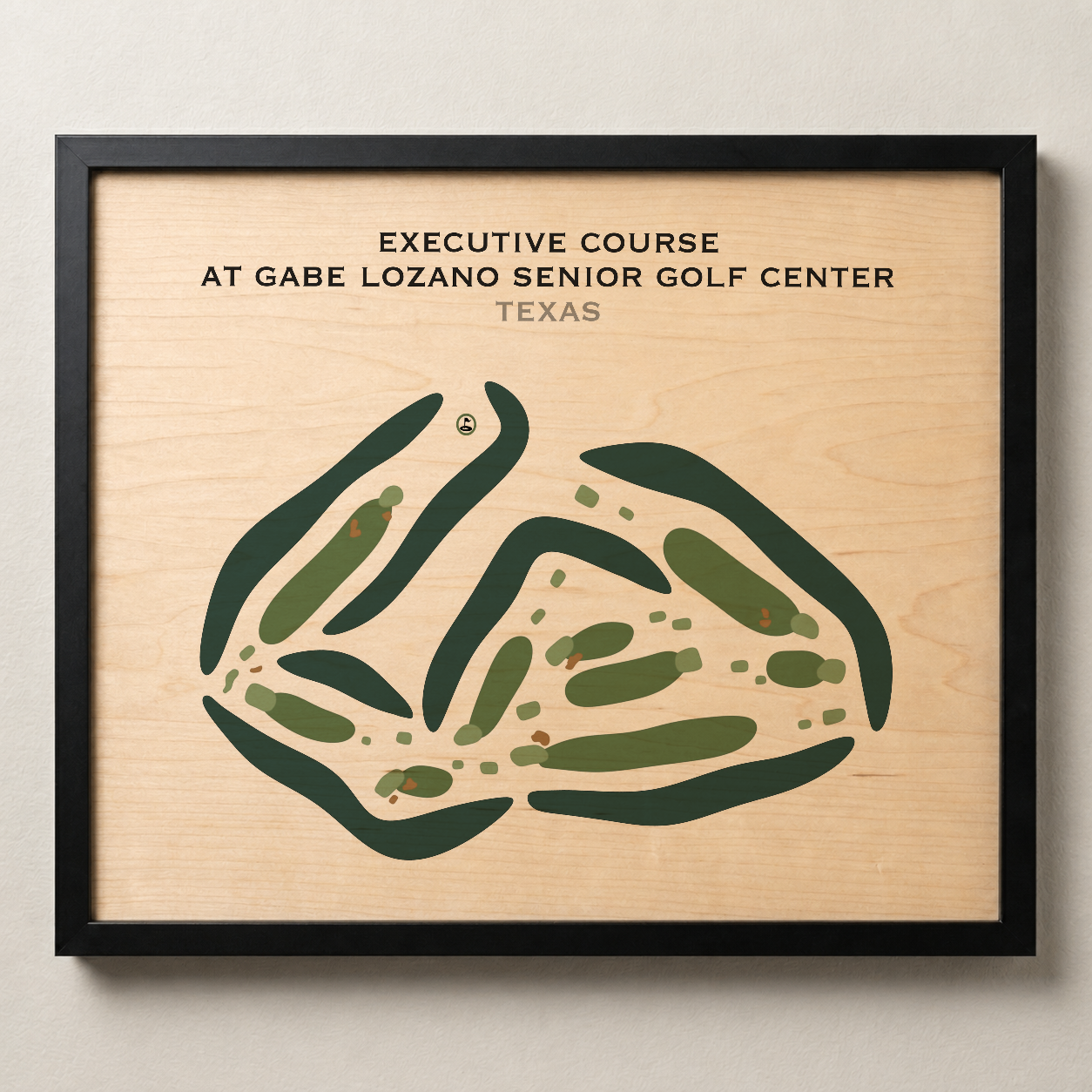 Executive Course at Gabe Lozano Senior Golf Center, Texas - Printed Golf Courses