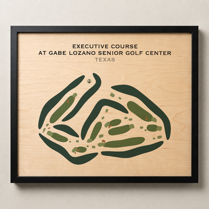 Executive Course at Gabe Lozano Senior Golf Center, Texas - Printed Golf Courses