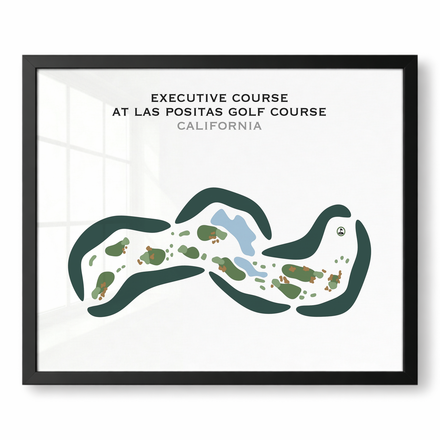 Executive Course at Las Positas Golf Course, California - Printed Golf Courses