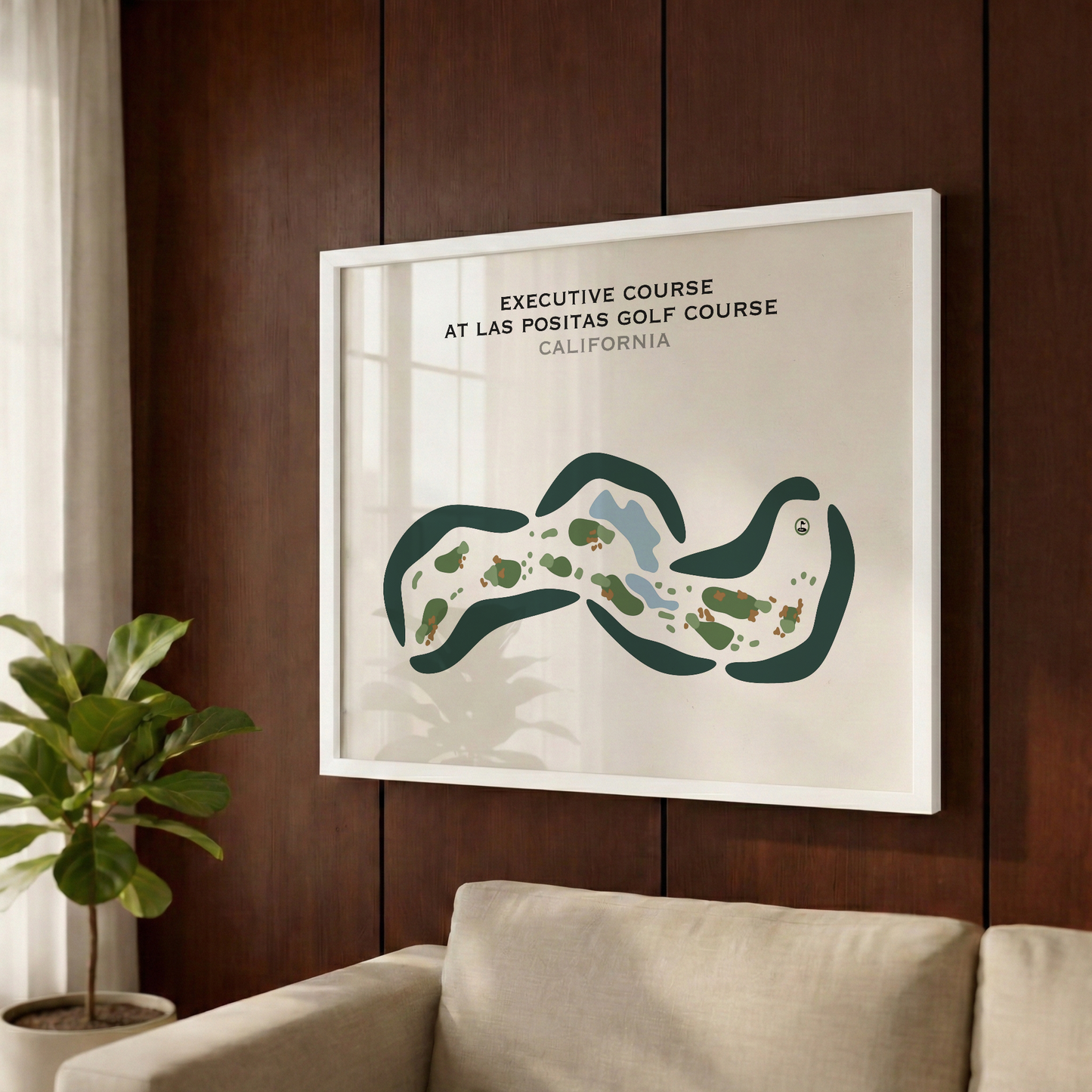 Executive Course at Las Positas Golf Course, California - Printed Golf Courses