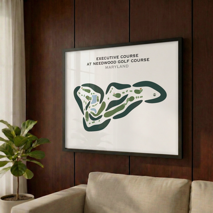 Executive Course at Needwood Golf Course, Maryland - Printed Golf Courses