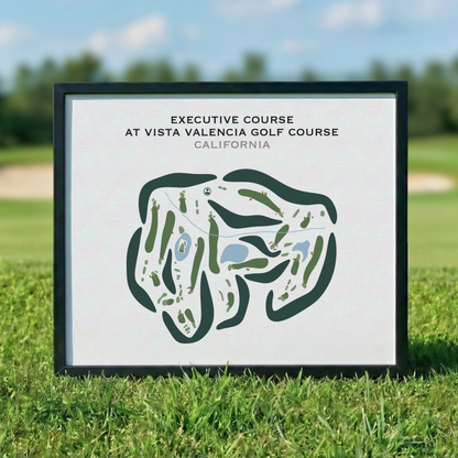 Executive at Vista Valencia Golf Course, California - Printed Golf Courses