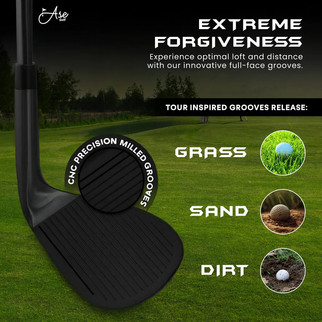 Ase BLACKOUT 3-Piece Wedge Set (52,56,60) - GOLF LEAGUE