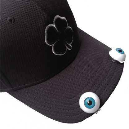 Brown Eye Ball Marker & Hat Clip by ReadyGOLF