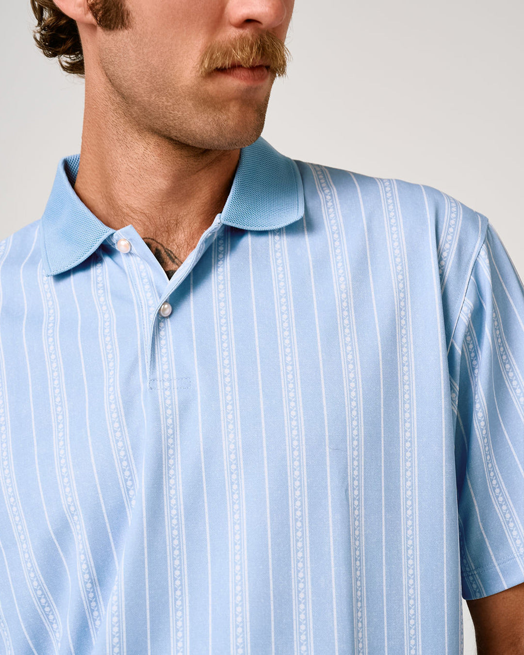 Homestead Men's Western Golf Polo – Sky