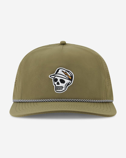 Skull Caddie Performance Rope Hat - Brindle