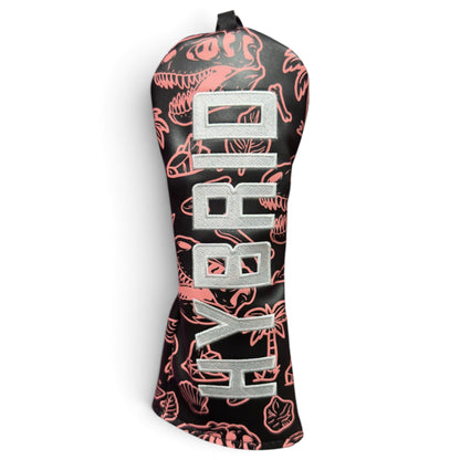Fossil Fairways Hybrid Headcover – Premium Faux Leather Hybrid Cover – Elastic Fit – Embroidered Letters