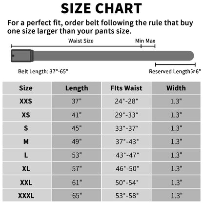 FAIRWIN Automatic Adjustable Ratchet Belt For Men - Casual Golf Web Waist Belt Jeans