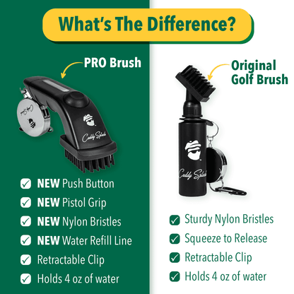 Golf Club Water Brush Pro Cleaner - Black
