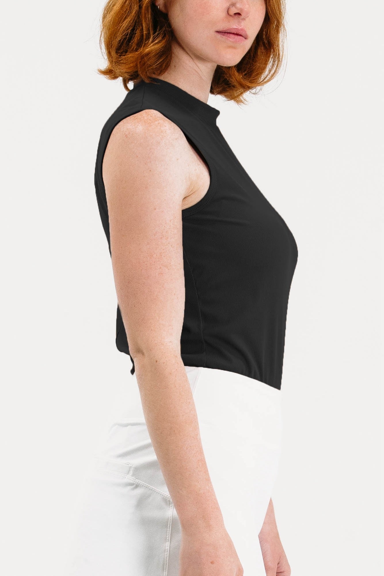 Rib SL Mock Neck Top