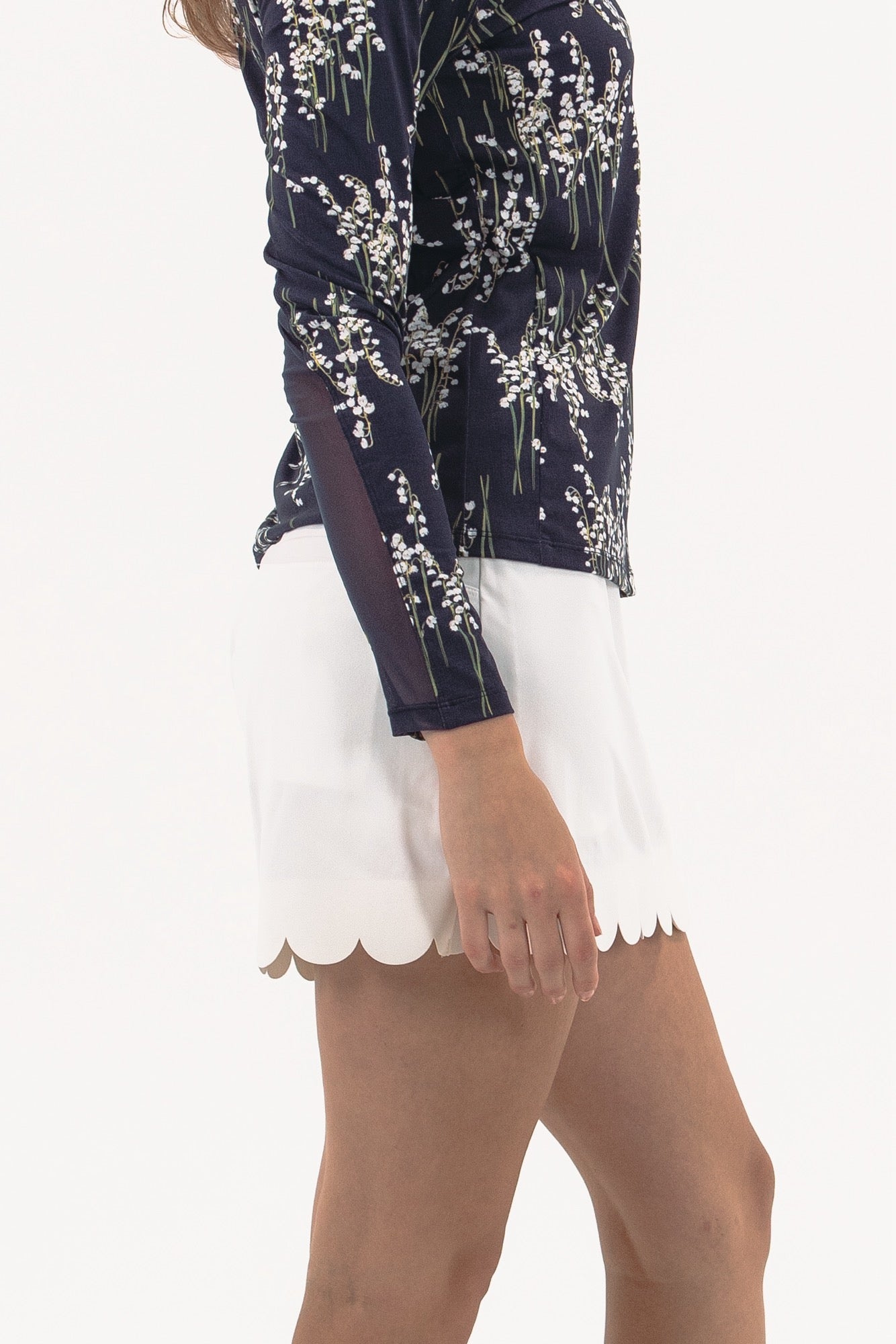 Core Scallop Hem Skirt