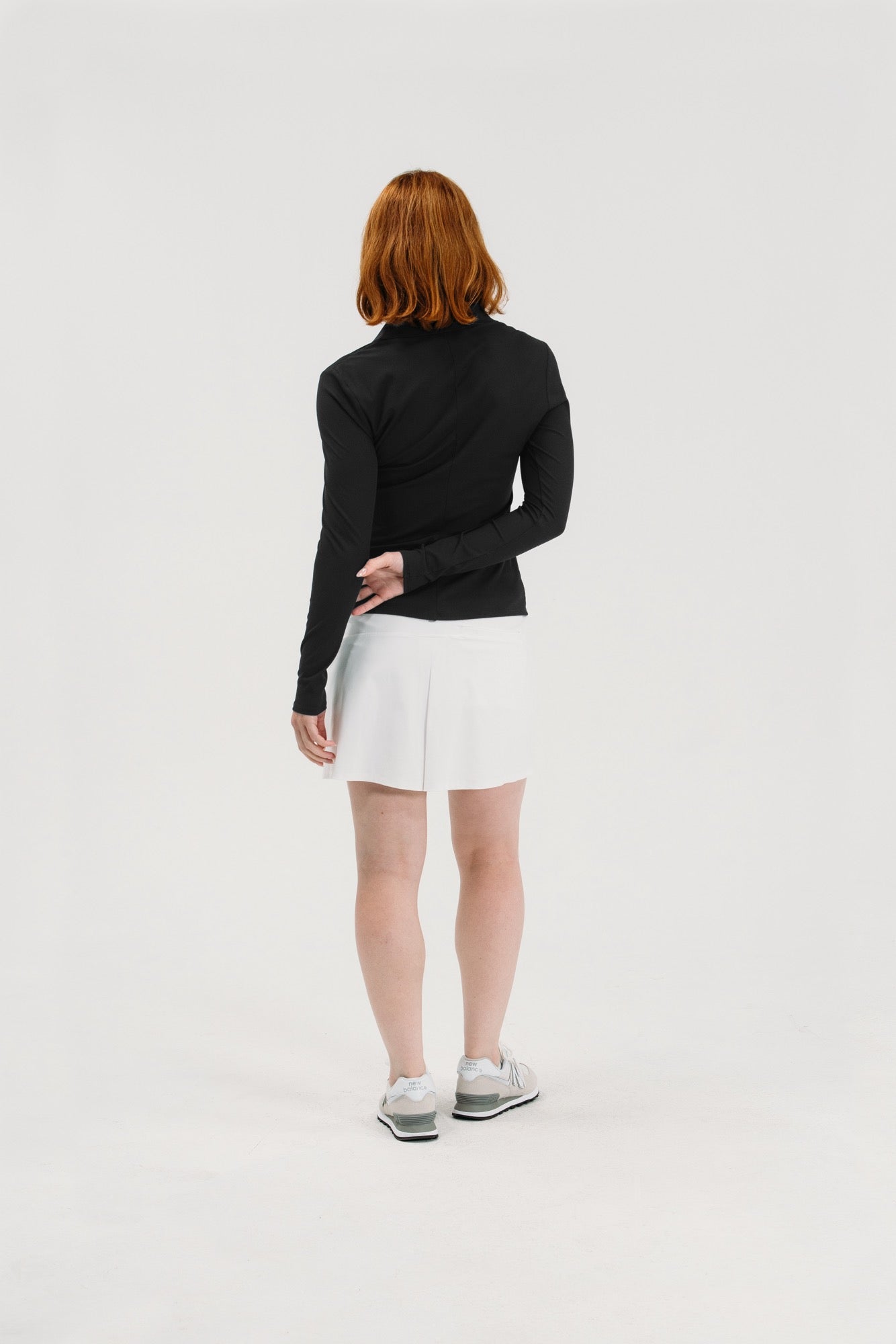 Rib LS V-Neck Polo
