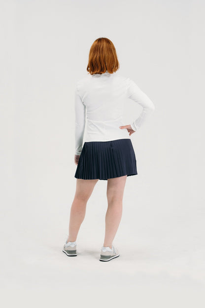 Rib LS V-Neck Polo