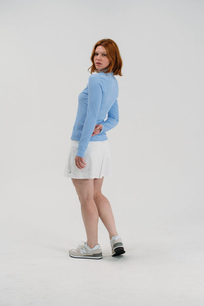 Rib LS V-Neck Polo