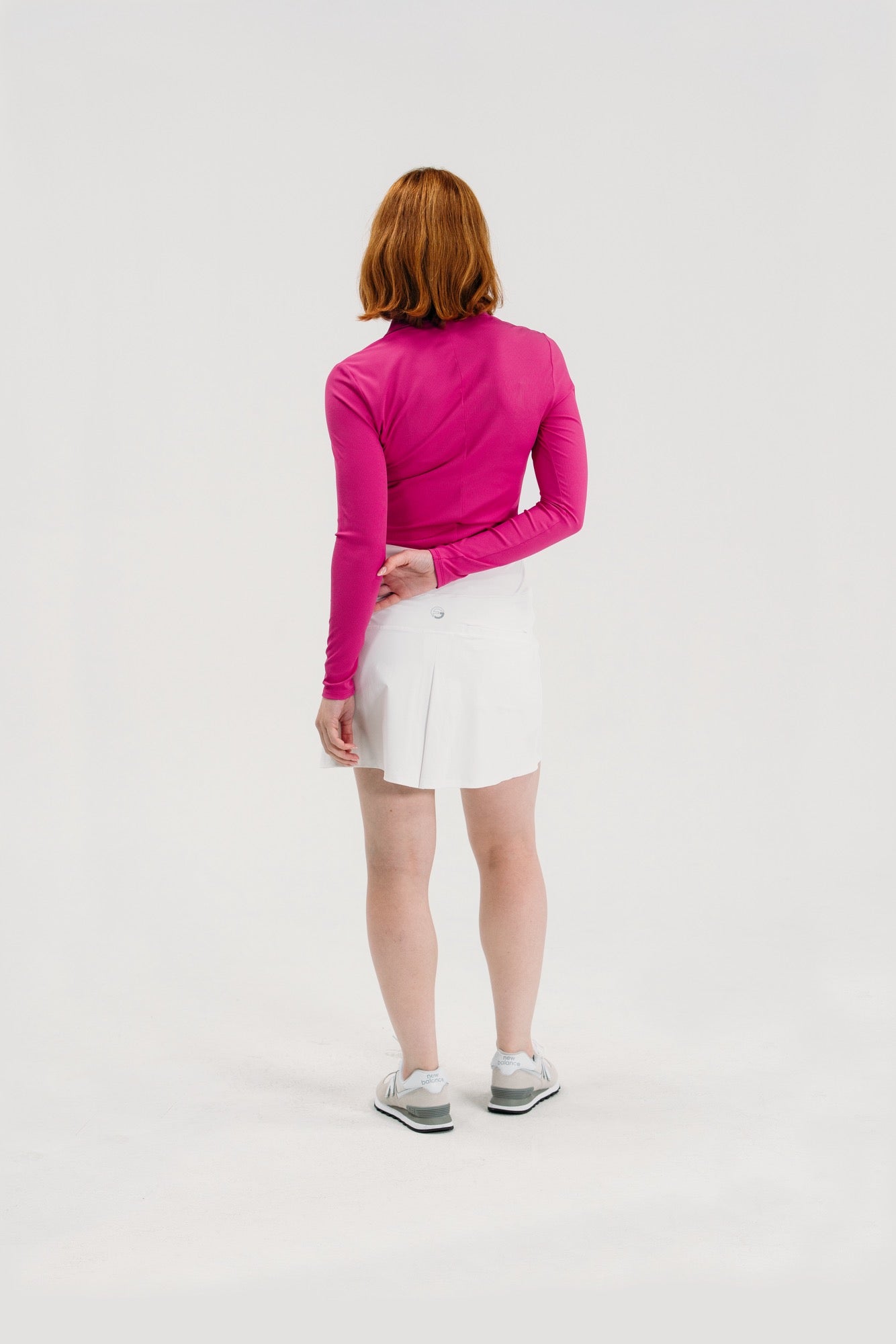 Rib LS V-Neck Polo