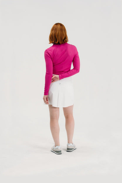 Rib LS V-Neck Polo