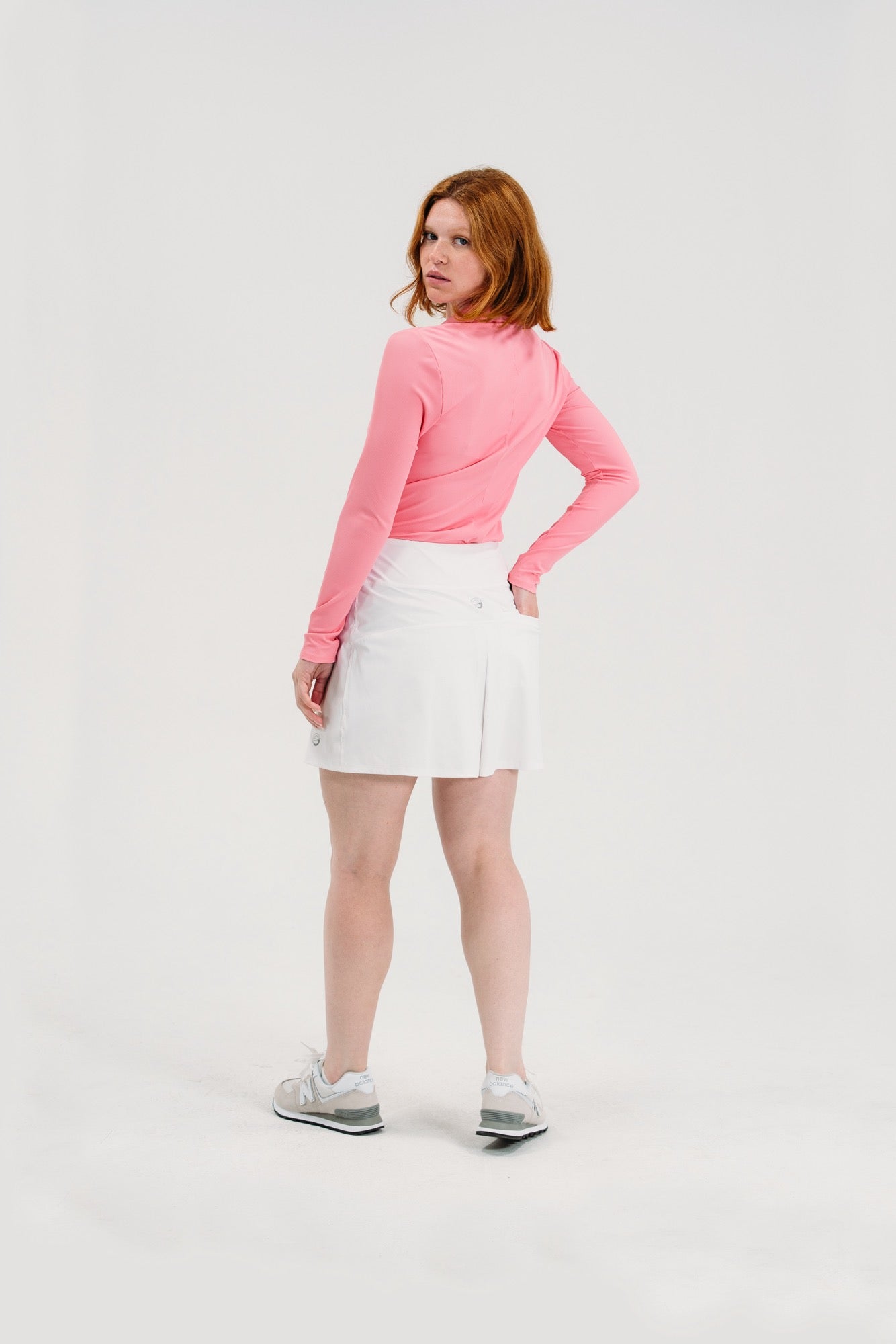 Rib LS V-Neck Polo