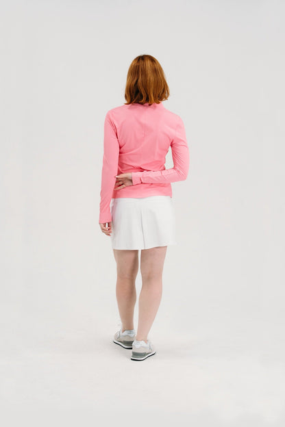 Rib LS V-Neck Polo