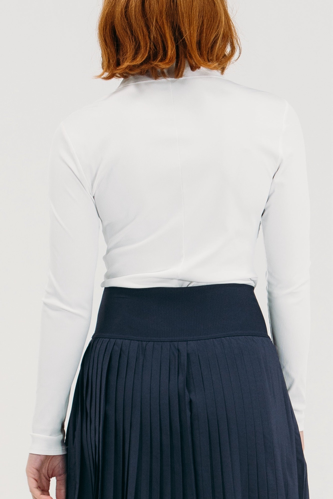 Rib LS V-Neck Polo