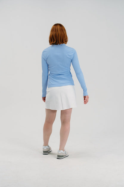 Rib LS V-Neck Polo