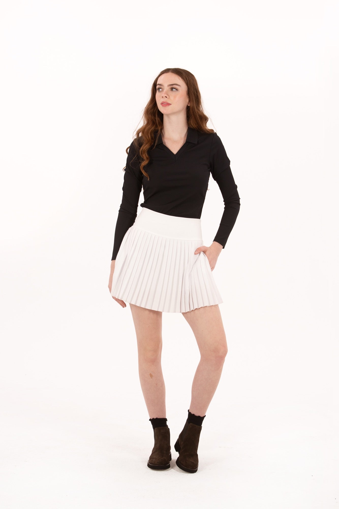 Pleated Performance Skirt