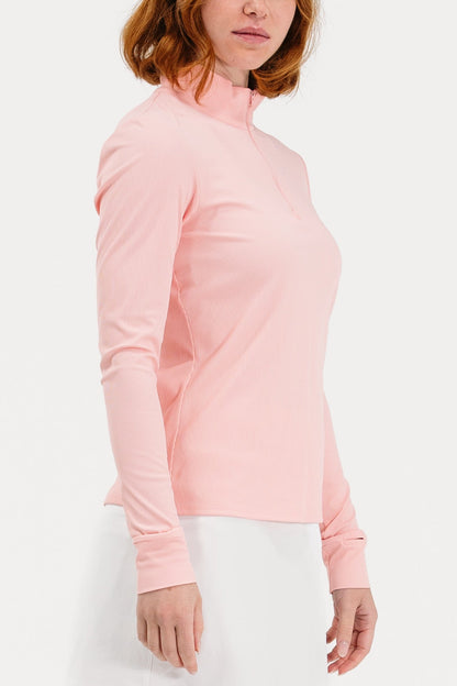 Rib Quarter Zip