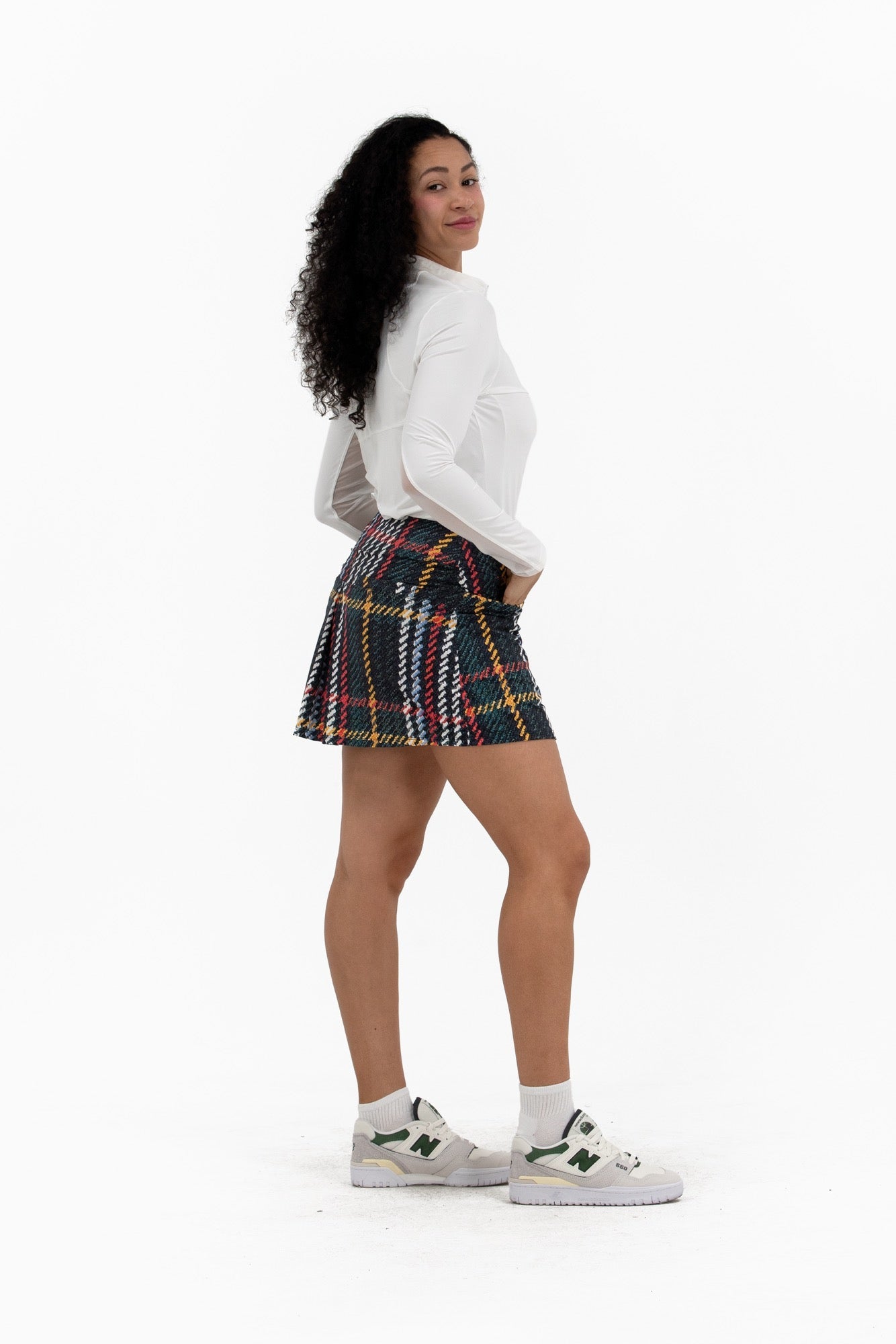 Plaid Print Skirt