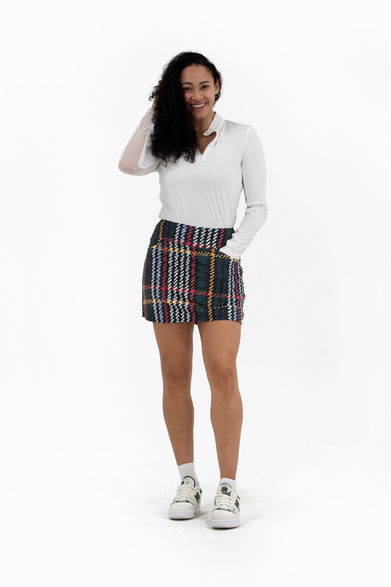 Plaid Print Skirt