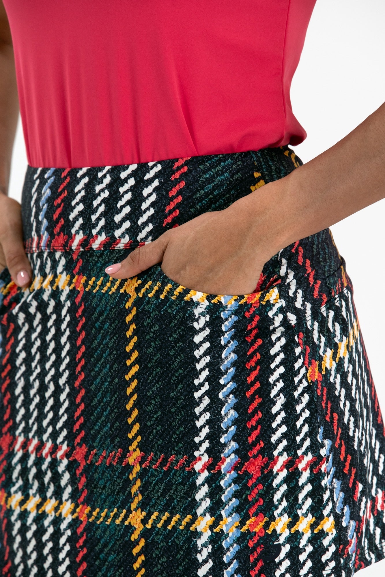 Plaid Print Skirt